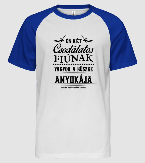  minta fehér/royal pólón