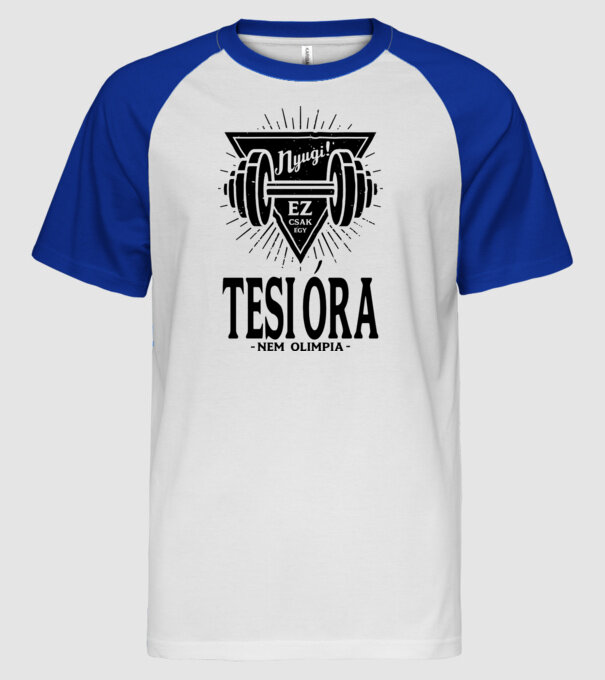 minta fehér/royal pólón