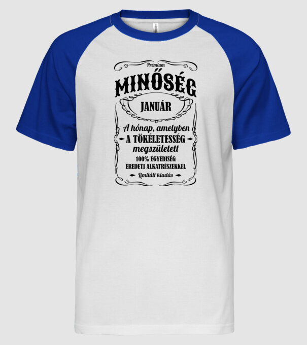  minta fehér/royal pólón