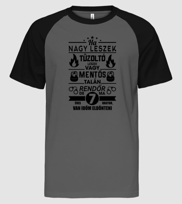  minta szürke/fekete pólón