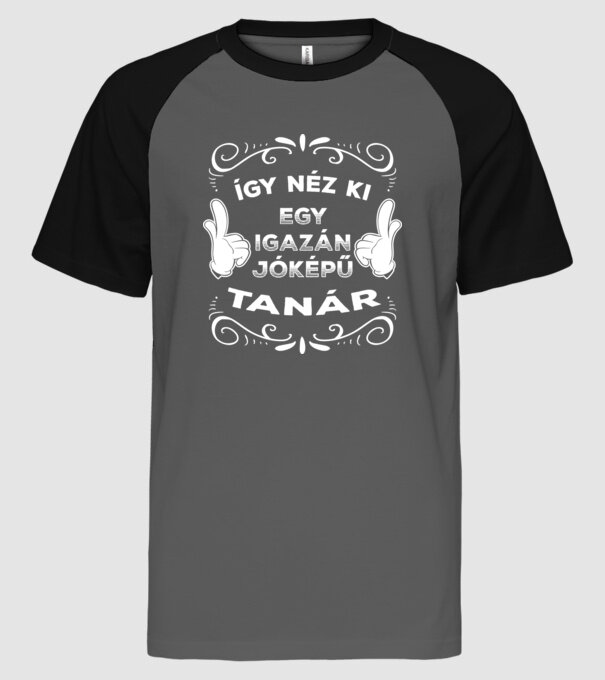  minta szürke/fekete pólón