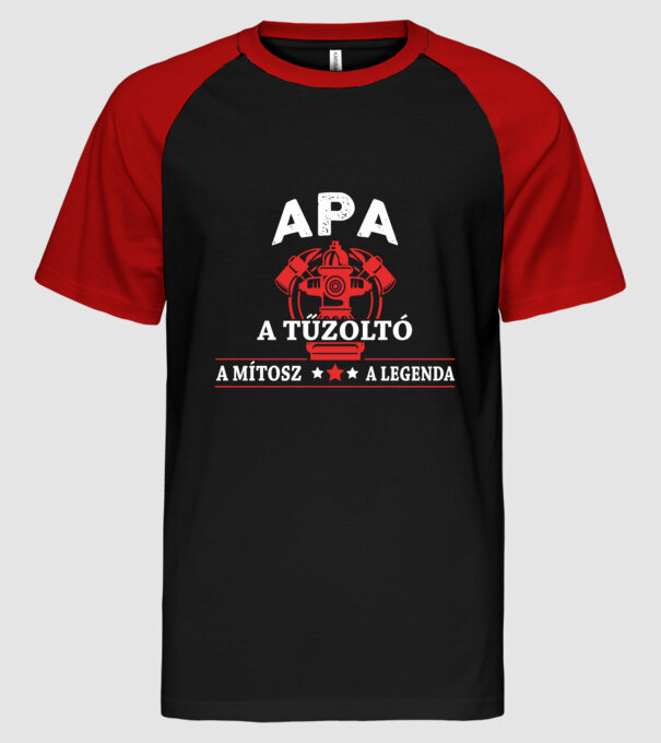  minta fekete/piros pólón
