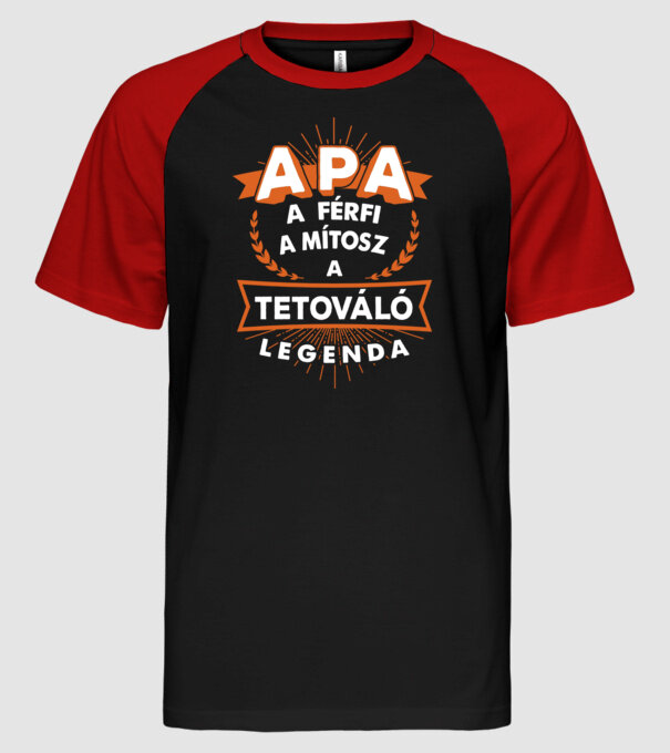  minta fekete/piros pólón