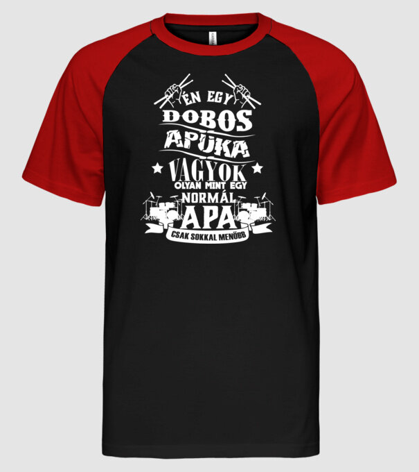  minta fekete/piros pólón