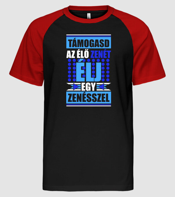  minta fekete/piros pólón