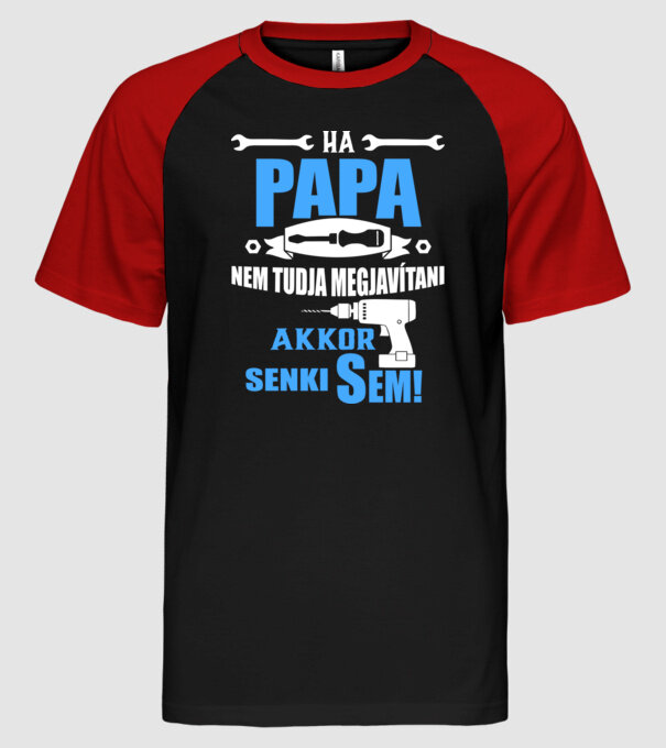 minta fekete/piros pólón