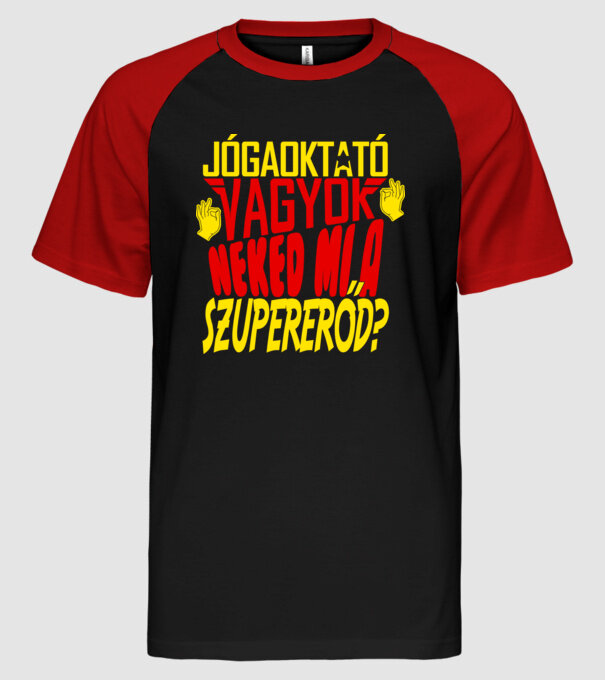  minta fekete/piros pólón