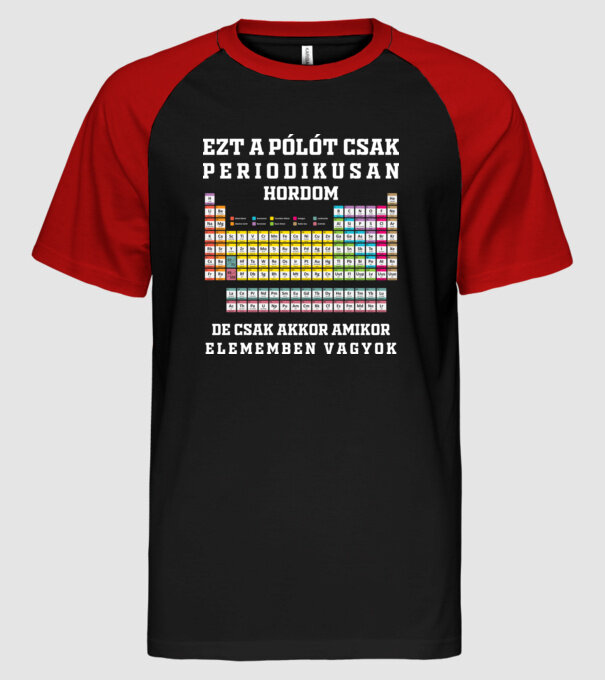  minta fekete/piros pólón
