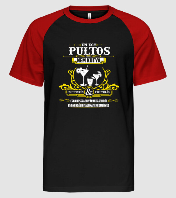  minta fekete/piros pólón