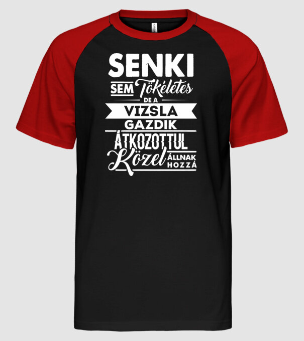  minta fekete/piros pólón