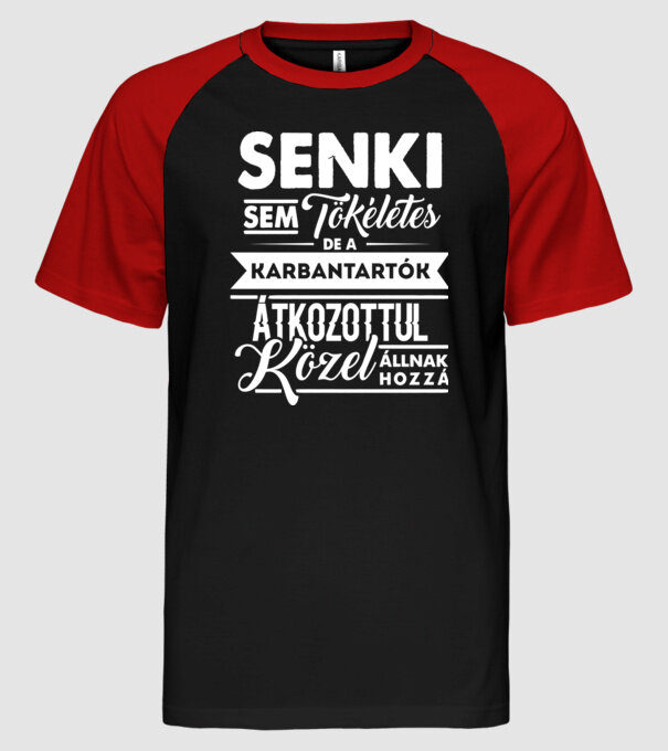  minta fekete/piros pólón