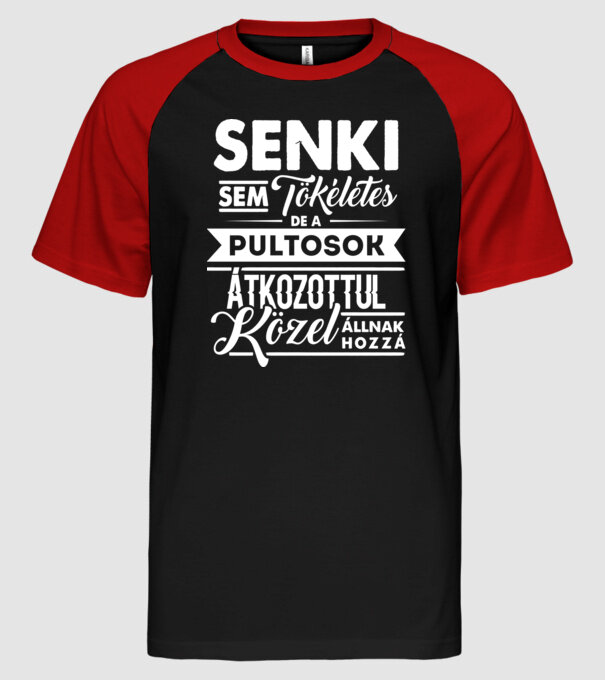  minta fekete/piros pólón
