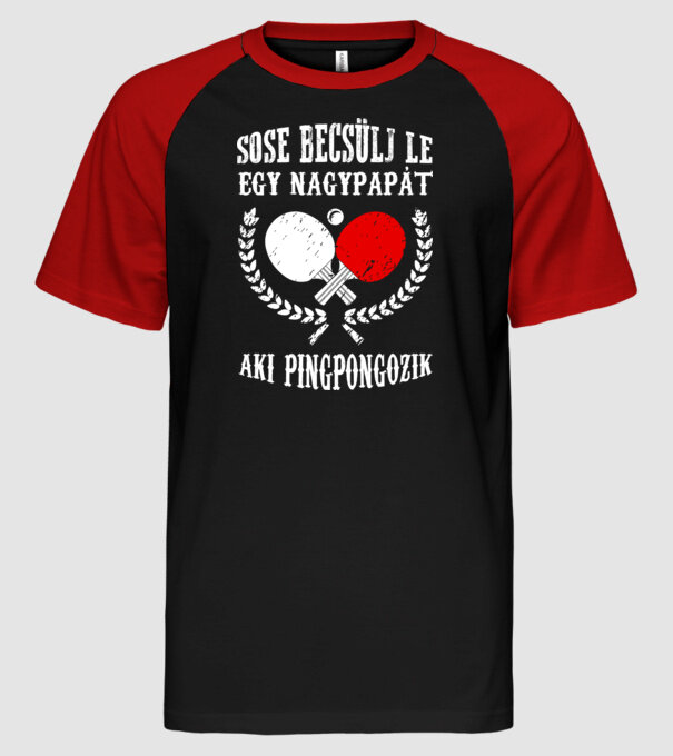  minta fekete/piros pólón