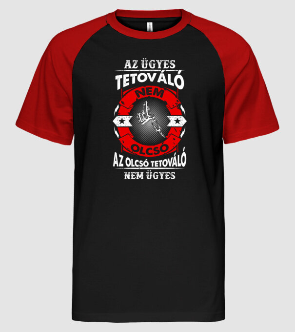  minta fekete/piros pólón
