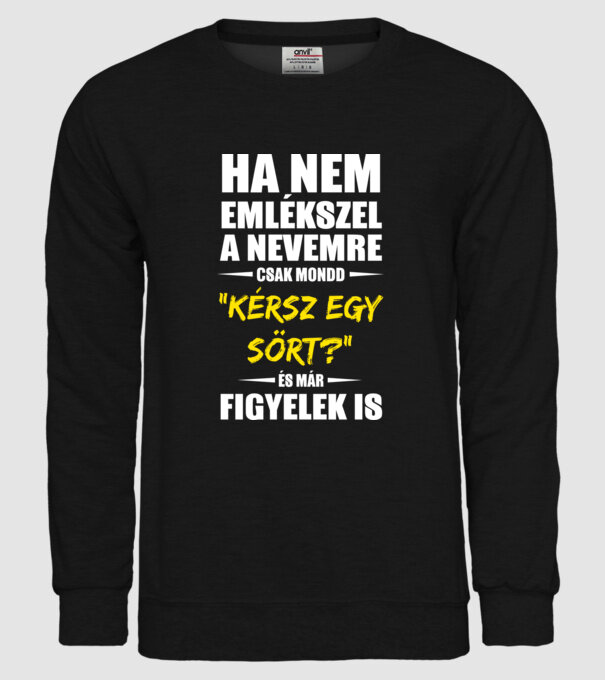  minta fekete pólón