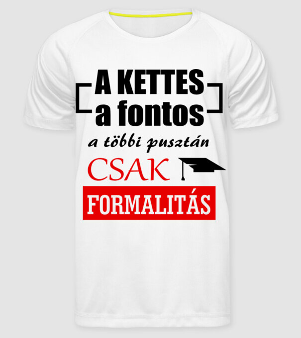  minta fehér pólón