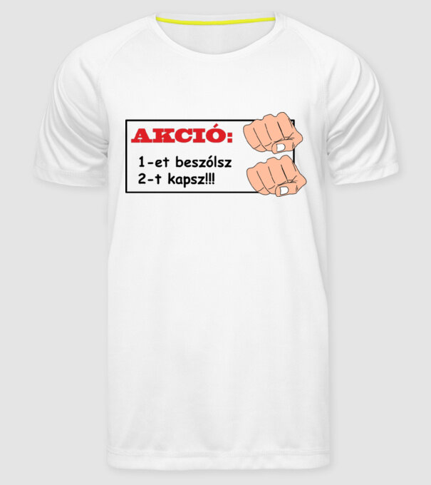  minta fehér pólón