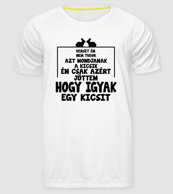  minta fehér pólón