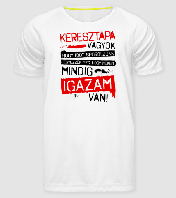  minta fehér pólón