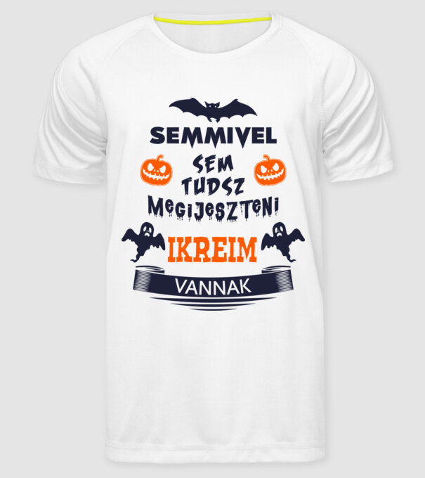  minta fehér pólón