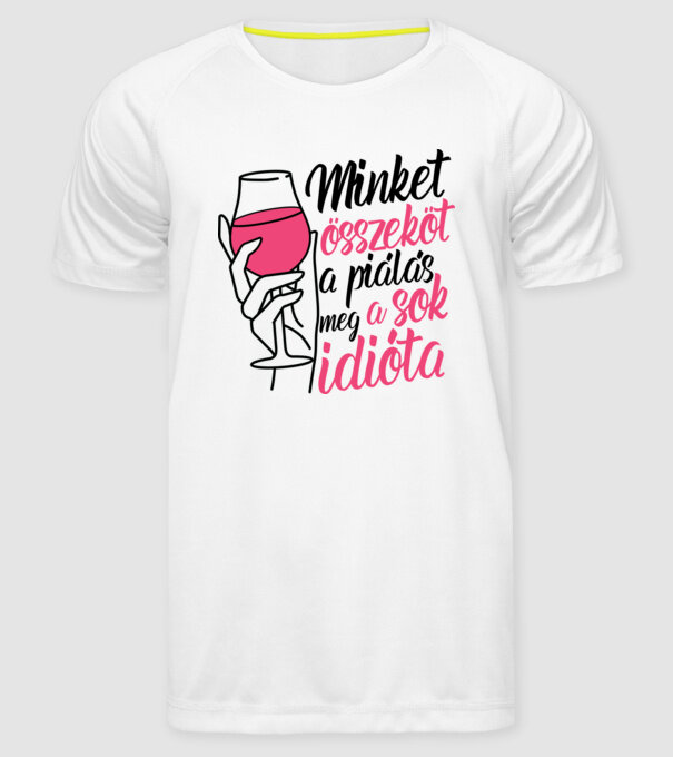  minta fehér pólón