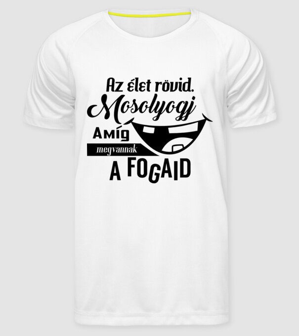  minta fehér pólón