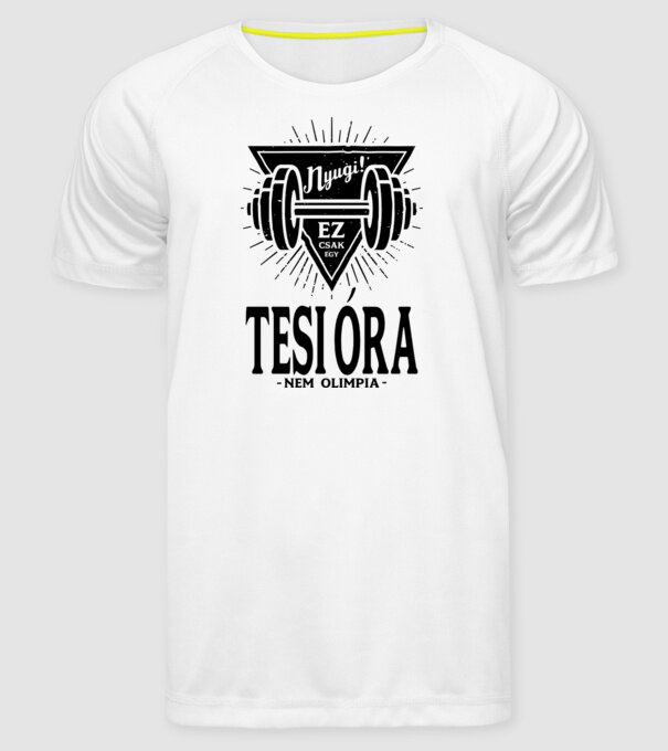  minta fehér pólón