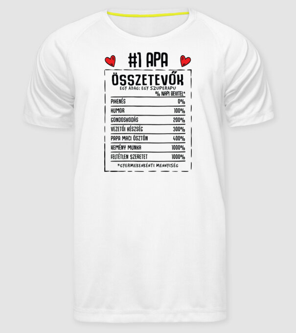  minta fehér pólón