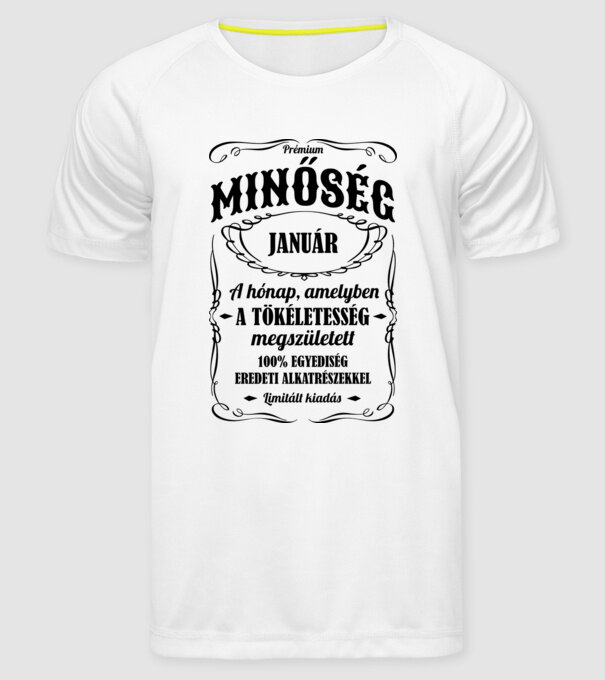  minta fehér pólón