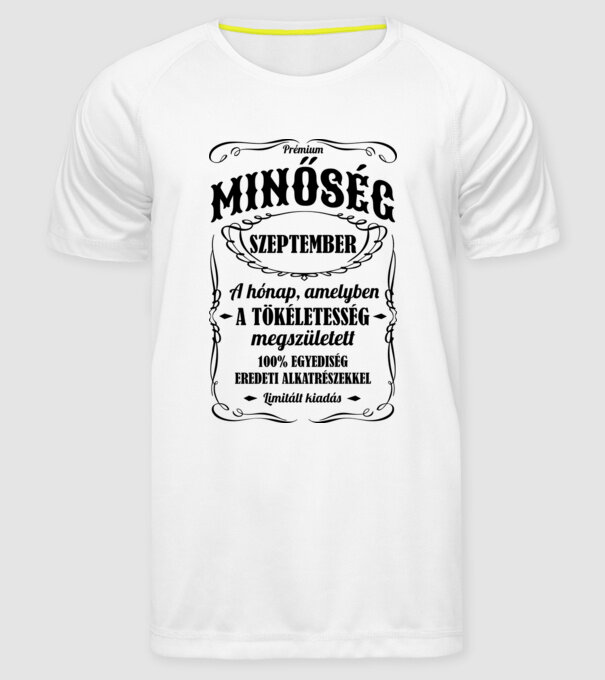  minta fehér pólón