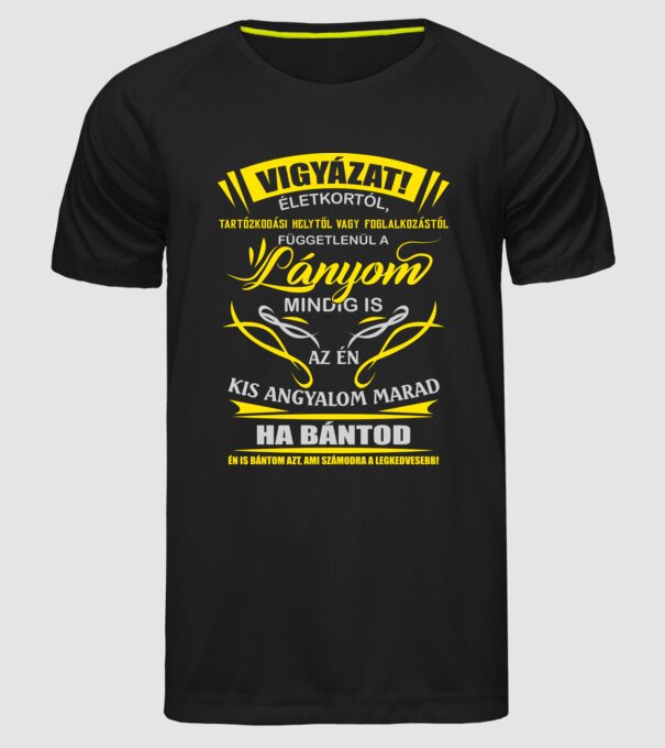 minta fekete pólón