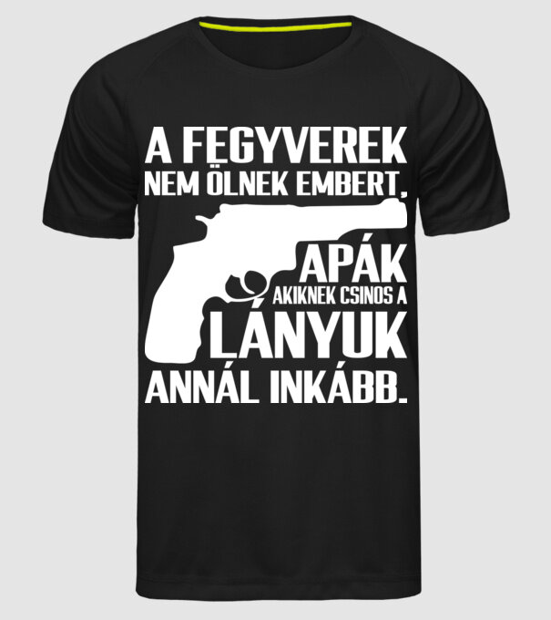  minta fekete pólón