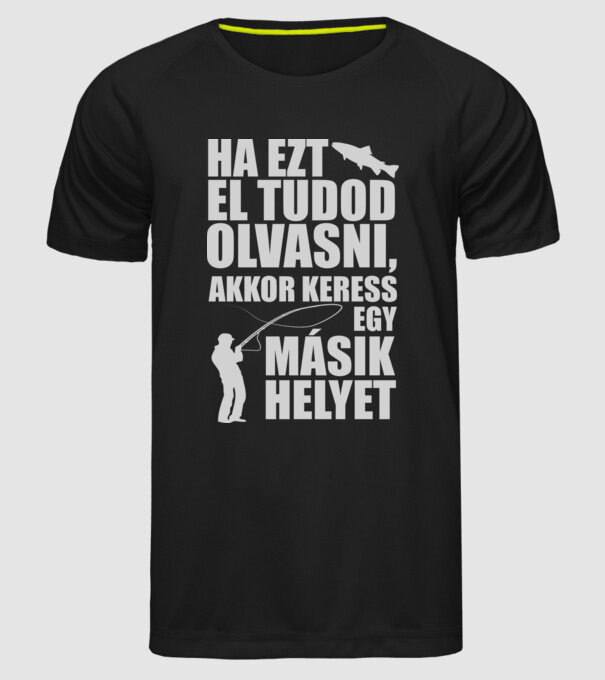  minta fekete pólón