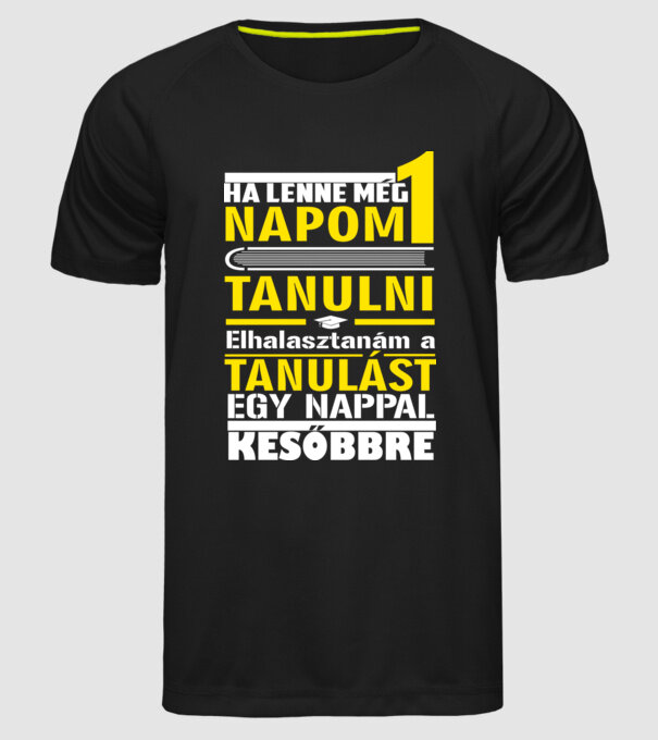  minta fekete pólón