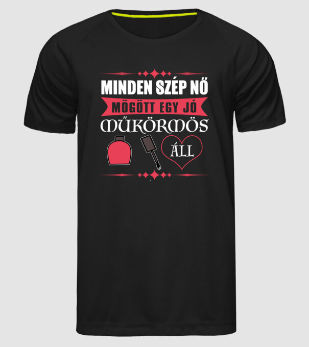  minta fekete pólón