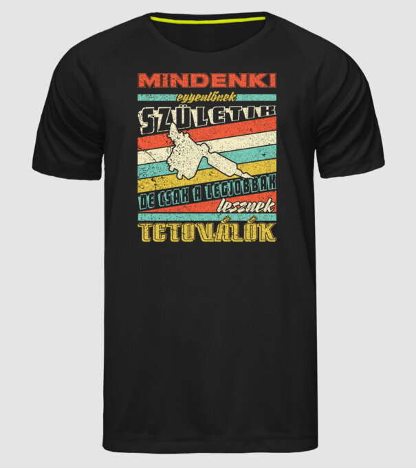  minta fekete pólón