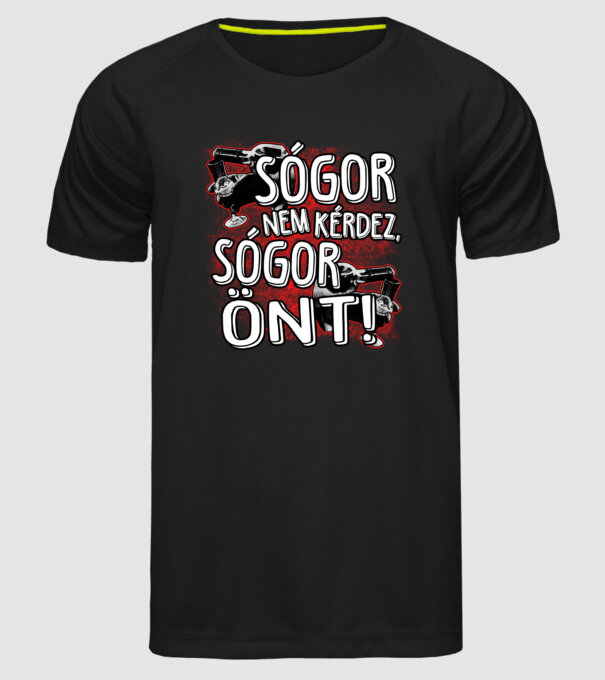  minta fekete pólón