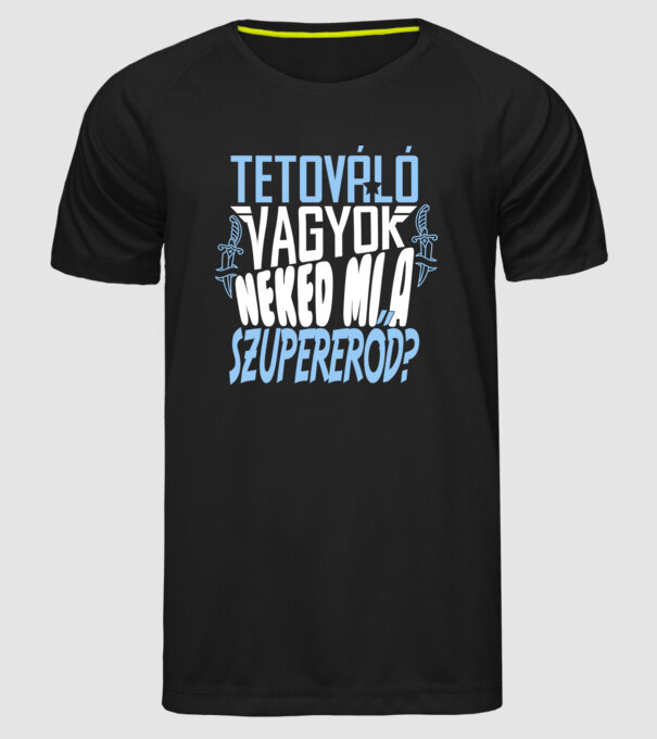  minta fekete pólón