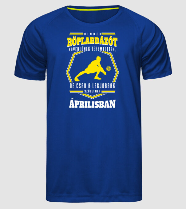  minta királykék pólón