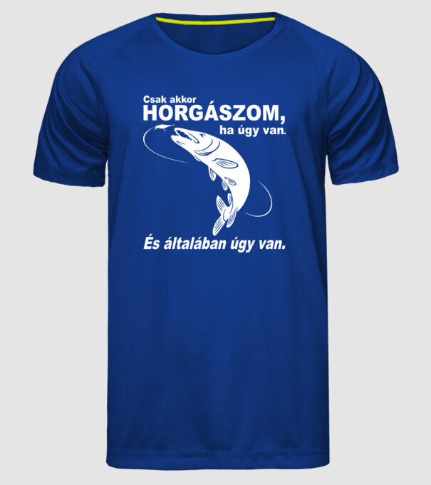  minta királykék pólón