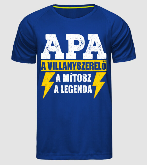  minta királykék pólón