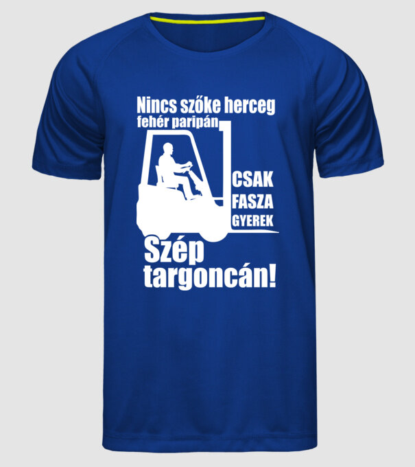  minta királykék pólón
