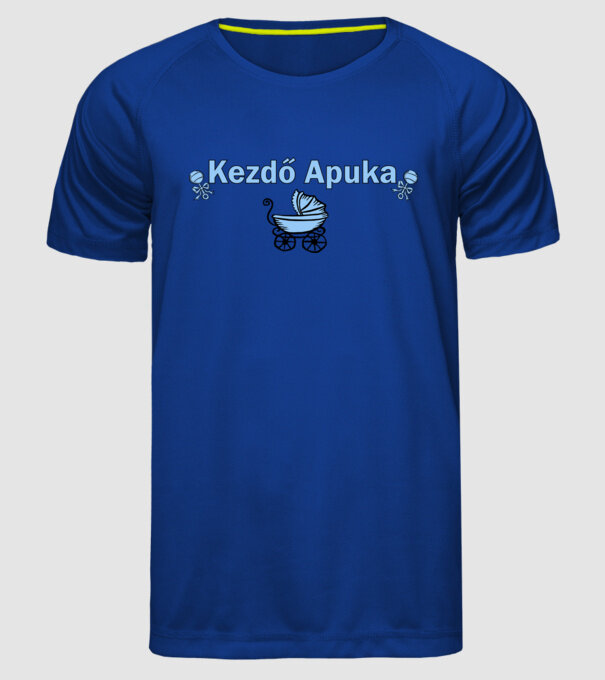  minta királykék pólón