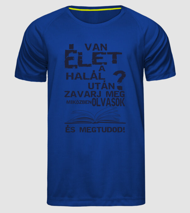 minta királykék pólón