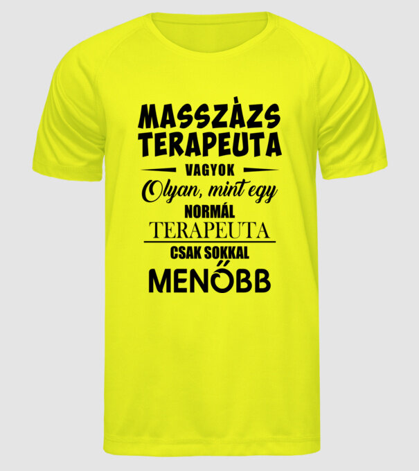  minta neonsárga pólón