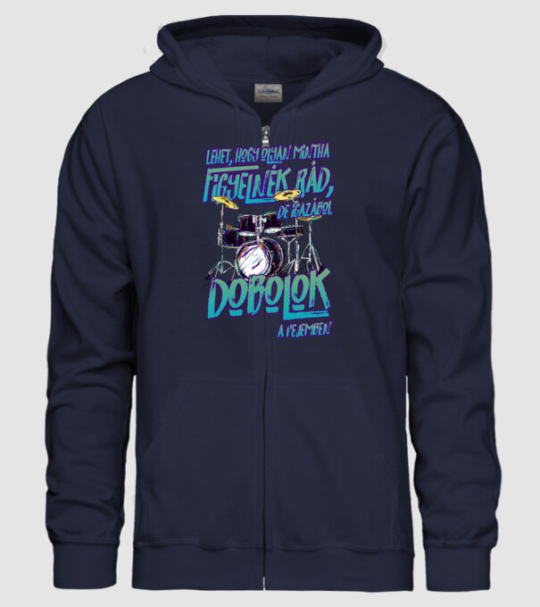  minta sötétkék pólón
