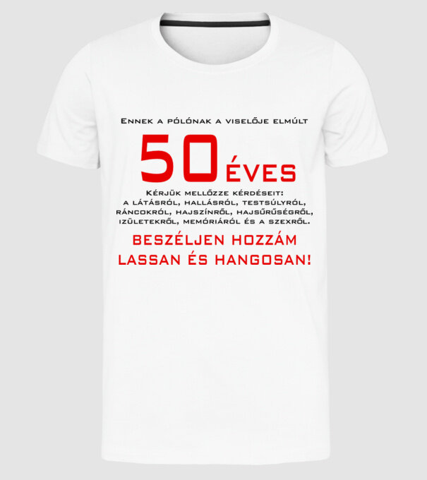  minta fehér pólón