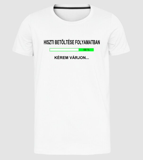  minta fehér pólón