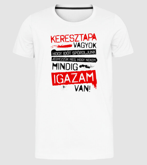  minta fehér pólón