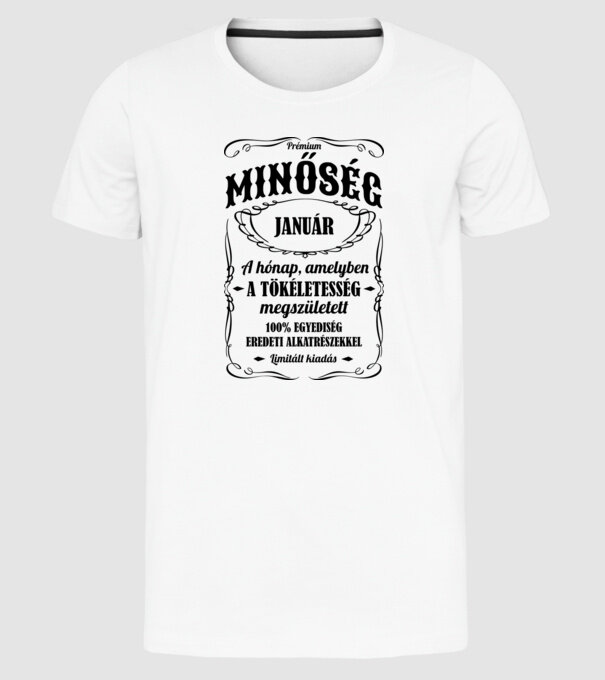  minta fehér pólón